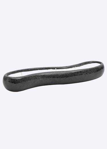 Bougie design en céramique, long 30cm Noir