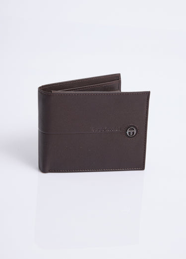 Portefeuille compact multi emplacements Marron