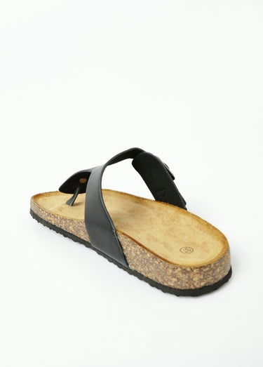 Mules entredoigts avec semelle ergonomique Noir