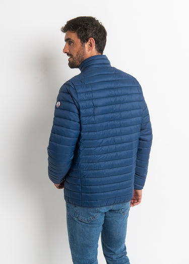 Doudoune col montant manches longues Bleu