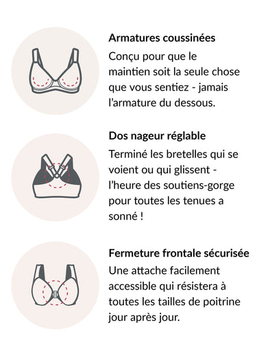 Soutien-gorge WonderWire avec dos nageur Chair