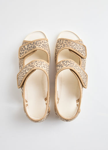 Sandales vegan largeur confort Beige