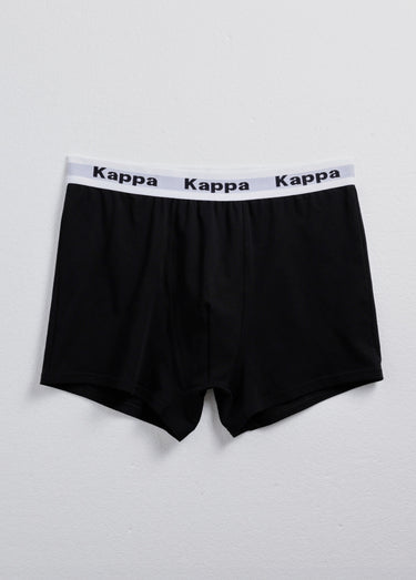 Boxer uni coton mélangé, thème épuré Noir