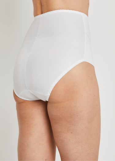 Culotte gainante taille haute Blanc