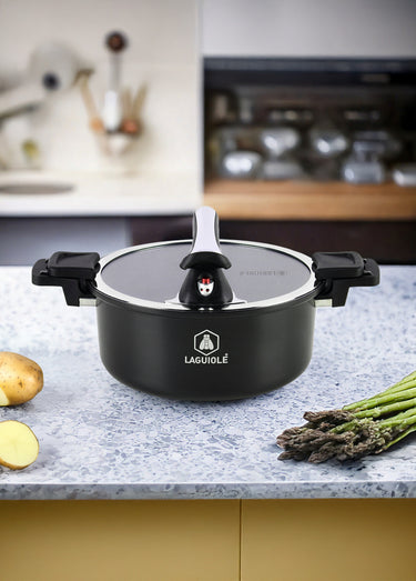 Cuiseur 28cm Temps de cuisson rapide Noir