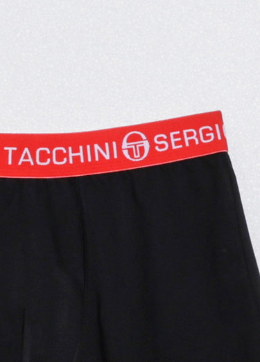 Boxer uni ceinture élastiquée flashy Noir/Rouge