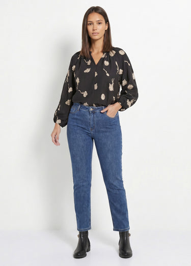 Jean mom en denim, spécial GRANDE TAILLE Denim Moyen