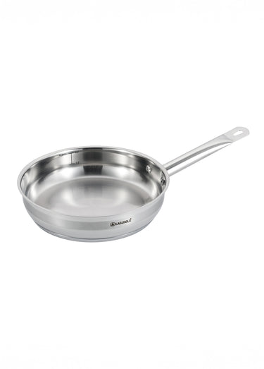Poêle 24cm tous feux avec manche fixe Gris