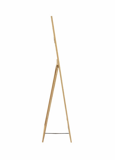 Miroir sur pied en bois, forme psyché Dore