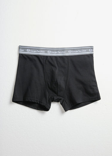 Boxers unis, ceinture élastiquée plate Noir
