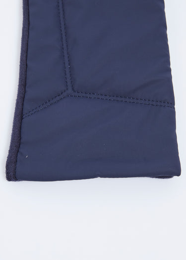 Gants tactiles bi-matière velouté et imperméable Marine