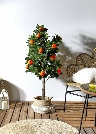 Grande plante artificielle oranger Vert/Orange