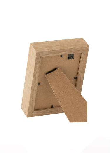 Petit cadre bord épais bois naturel Beige