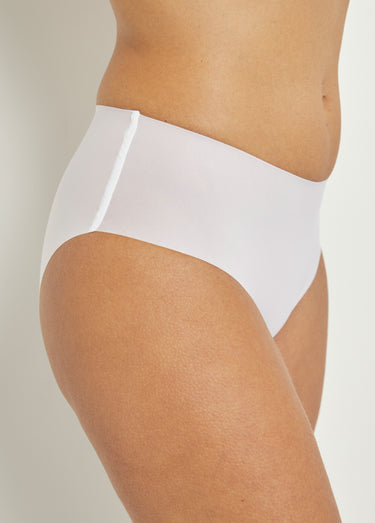 Culottes hautes invisibles sans coutures Blanc Lot2