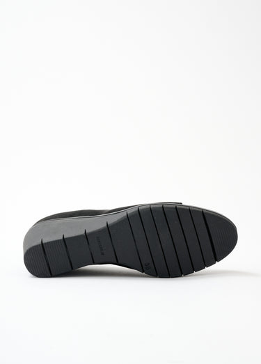 Chaussure de ville compensée largeur confort Noir