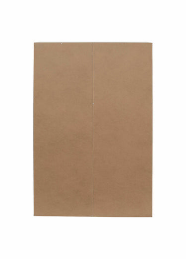 Meuble rangement 6 cases, effet pierre Blanc/Beige