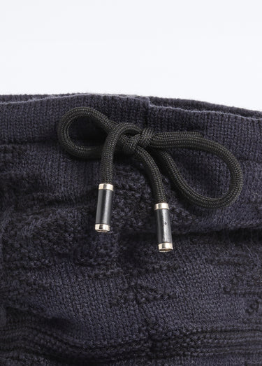 Tour de cou maille et sherpa, zig zag Marine