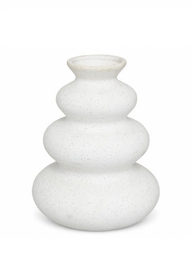 Vase tendance en céramique sablée OLME Blanc