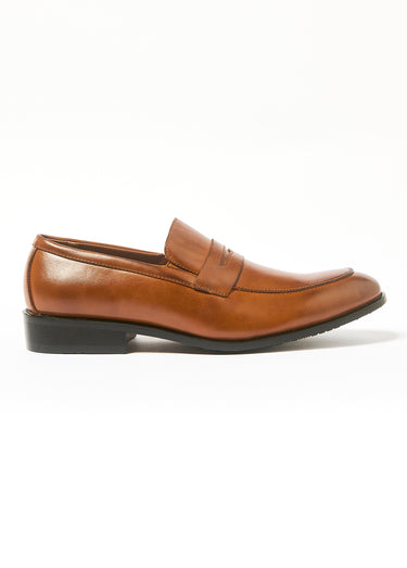 Mocassins élégants cuir Marron