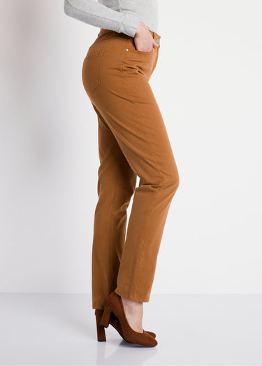 Pantalon droit 5 poches coton stretch Ecureuil