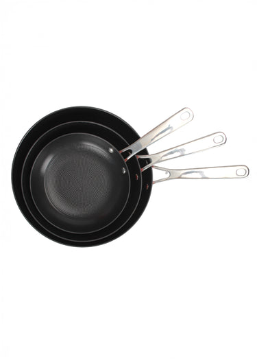 Set de 3 poêles fonte tous feux Air Iron Noir