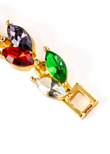 Bracelet magnétique feuilles multicolores Bracelet Feuilles