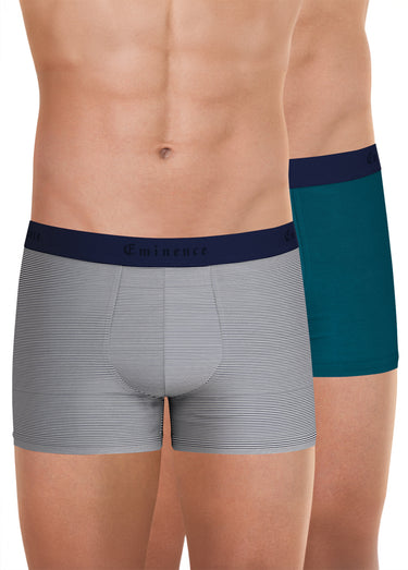 Boxers assortis, rayé et uni Mariniere/Bleu