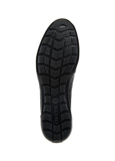 Derbys cuir tendance, semelle antidérapante Noir