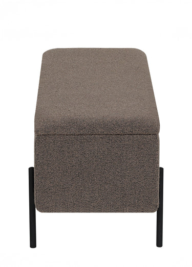 Banc bouclette coffre de rangement, 2M Marron