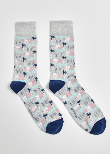 Paire de chaussettes licence Miami Vice Gris/Marine