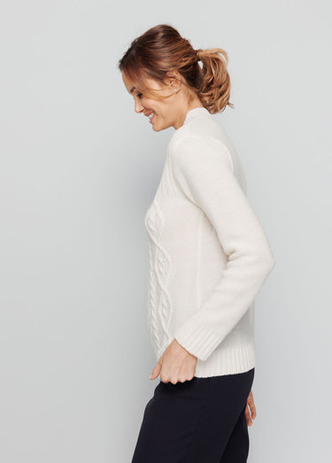 Pull  style irlandais Ecru