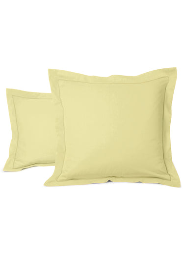 Taie pur coton uni RELAX Vert Amande
