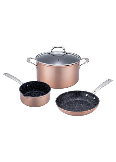 Set 4 pièces 24cm céramique Héritage, cuivré Orange