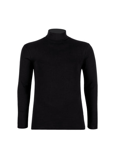 T-shirt homme à col roulé Noir
