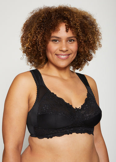 Soutien-gorge sans armatures dentelle Noir
