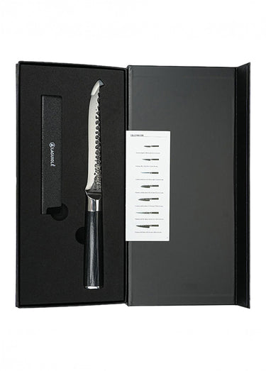 Couteau à désosser lame martelée + étui, Sen Noir