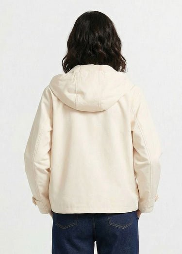 Parka légère déperlante à capuche Ficelle