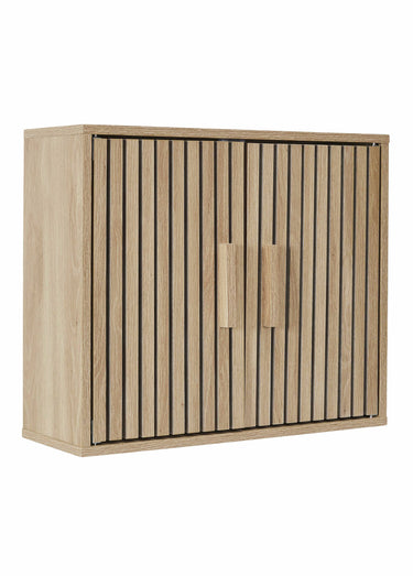 Armoire murale en bois claustra Marron