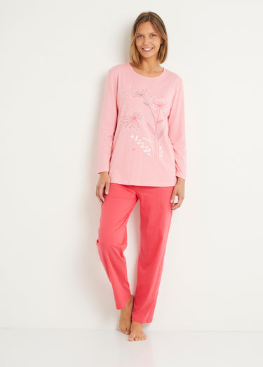 Pyjama taille élastiquée coton uni - lot de 2 Assortis Lot2