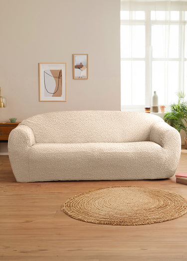 Housse intégrale chaise, fauteuil ou canapé Beige