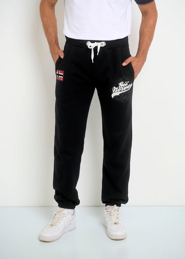 Pantalon de jogging avec logos Noir