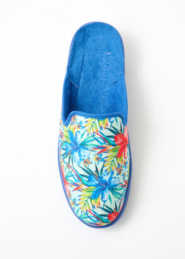 Chaussons mules largeur confort imprimés Ciel