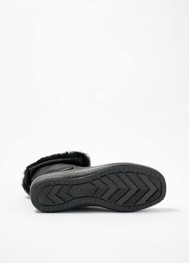 Boots zippées imperméables grande largeur Noir