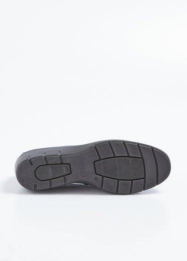 Mocassins confort en cuir verni reptile Noir