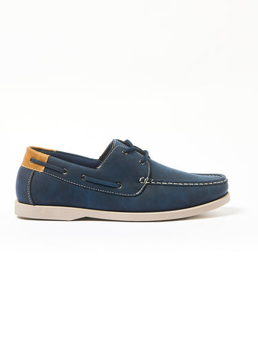 Chaussures bateau cuir Bleu