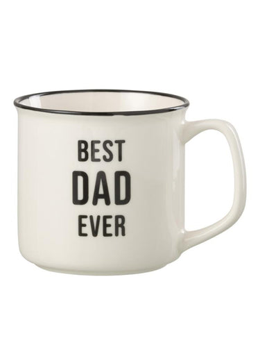 Mug porcelaine message "Best Dad ever" Blanc/Dad
