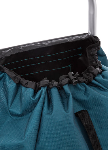 Chariot de courses compact en tissu Bleu