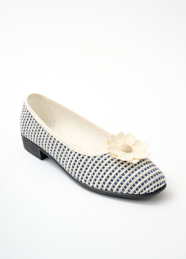 Ballerines largeur confort toile Marine