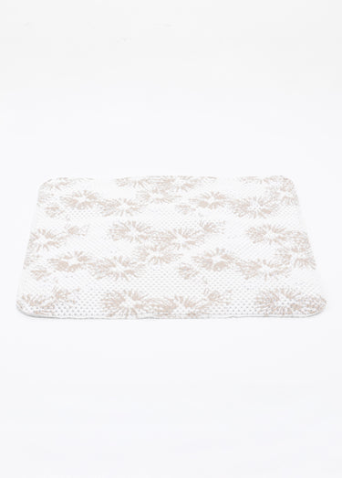 Tapis de douche antidérapant Blanc/Beige