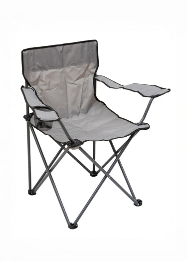 Chaise de camping compacte pliante Gris